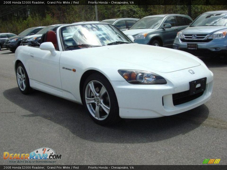 2008 Honda S2000 Roadster Grand Prix White / Red Photo #7