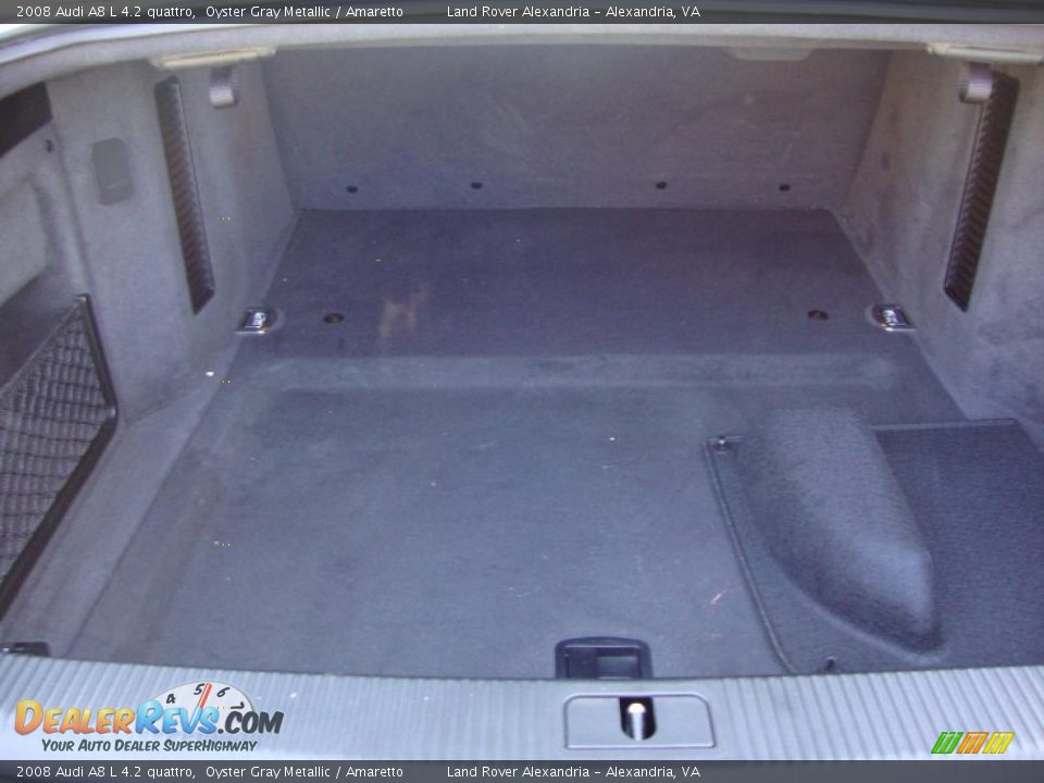 2008 Audi A8 L 4.2 quattro Oyster Gray Metallic / Amaretto Photo #7