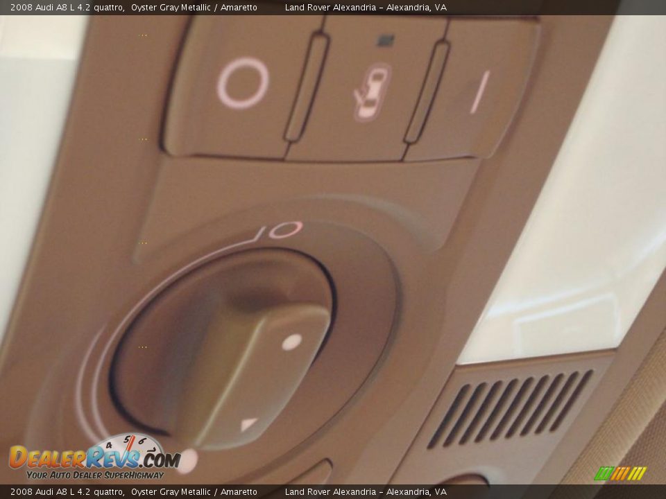 2008 Audi A8 L 4.2 quattro Oyster Gray Metallic / Amaretto Photo #22