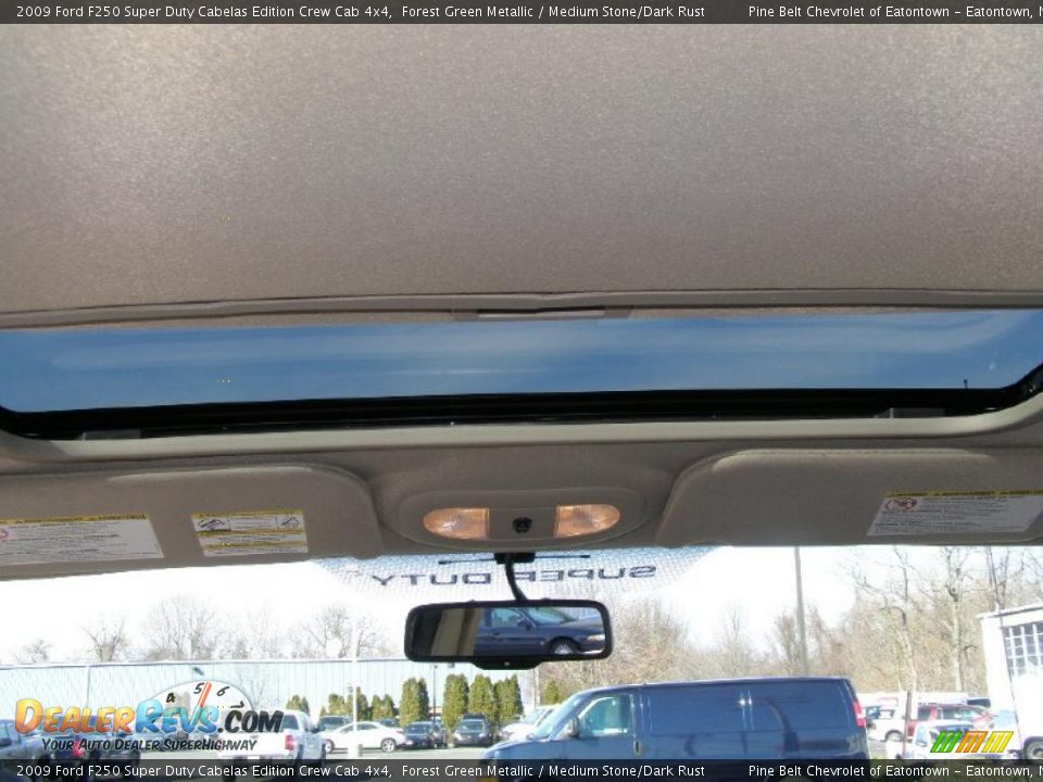 2009 Ford F250 Super Duty Cabelas Edition Crew Cab 4x4 Forest Green Metallic / Medium Stone/Dark Rust Photo #9