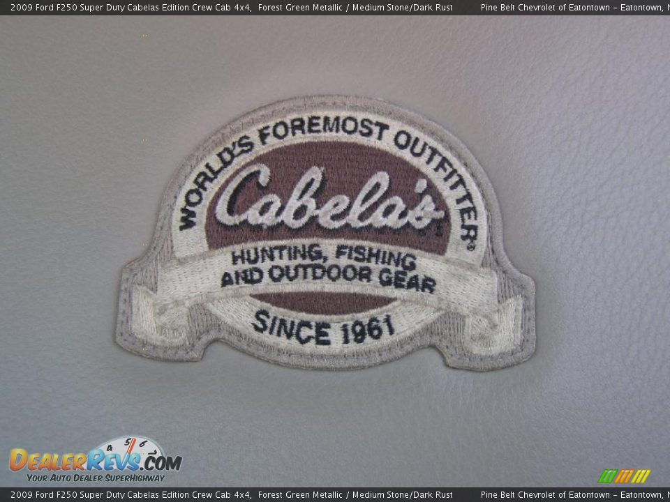 2009 Ford F250 Super Duty Cabelas Edition Crew Cab 4x4 Forest Green Metallic / Medium Stone/Dark Rust Photo #14