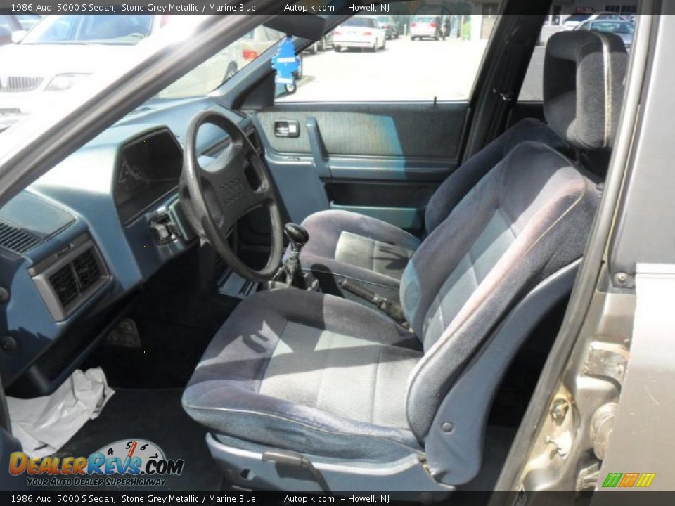 Marine Blue Interior - 1986 Audi 5000 S Sedan Photo #9