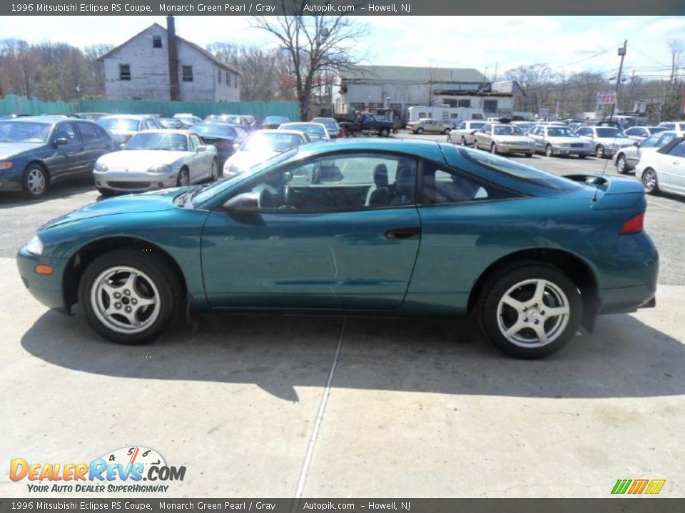 1996 Mitsubishi Eclipse RS Coupe Monarch Green Pearl / Gray Photo #7