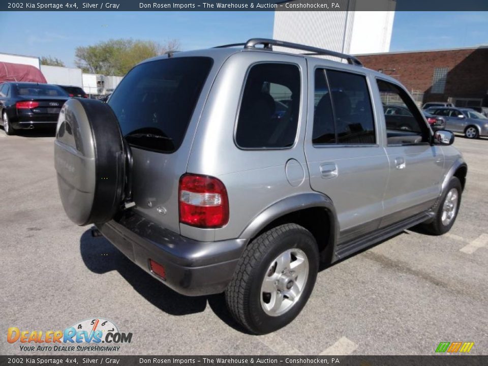 2002 Kia Sportage 4x4 Silver / Gray Photo #8