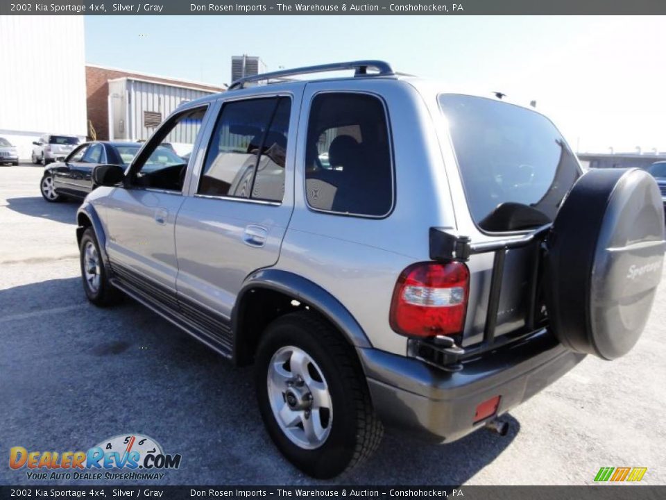 2002 Kia Sportage 4x4 Silver / Gray Photo #10
