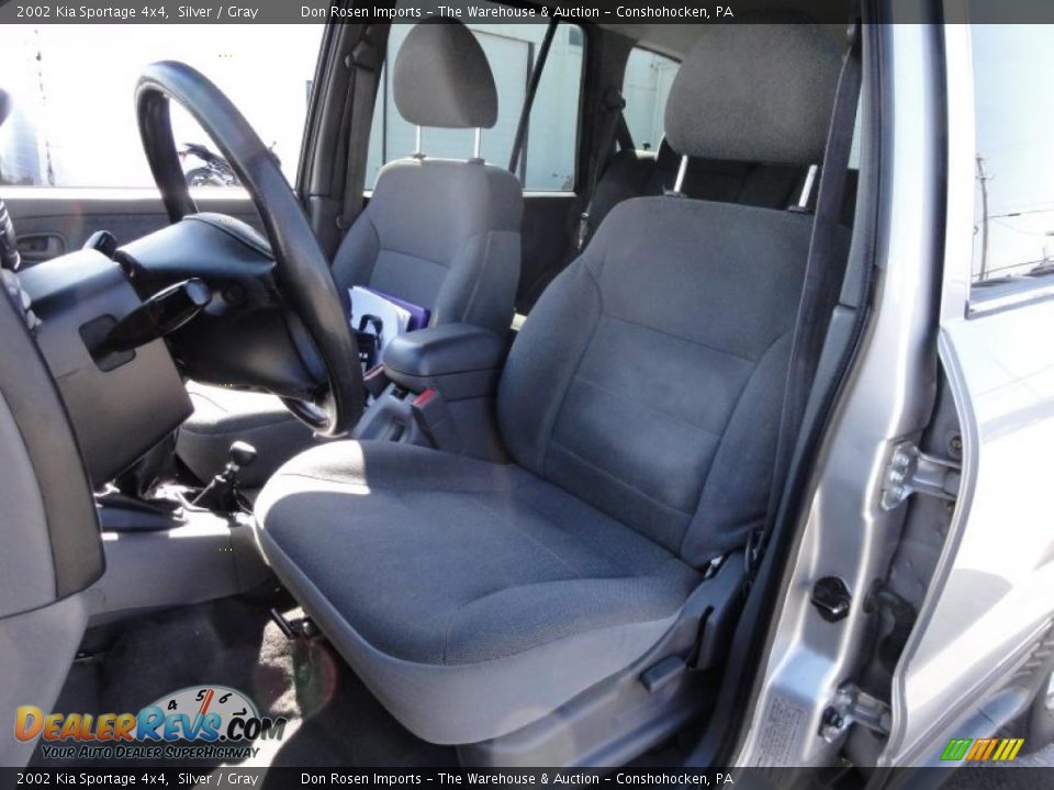 2002 Kia Sportage 4x4 Silver / Gray Photo #17
