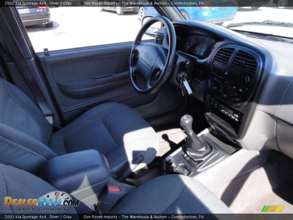 2002 Kia Sportage 4x4 Silver / Gray Photo #19