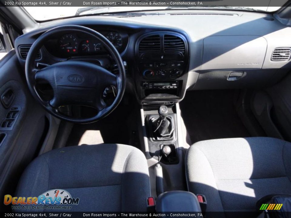 2002 Kia Sportage 4x4 Silver / Gray Photo #26