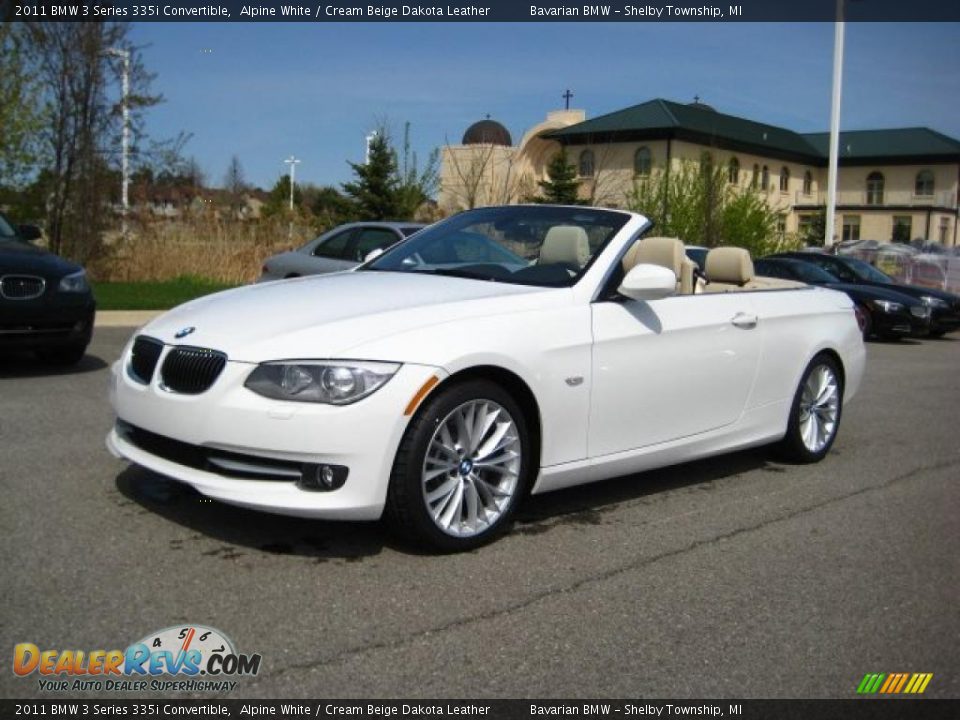 2011 BMW 3 Series 335i Convertible Alpine White / Cream Beige Dakota Leather Photo #1