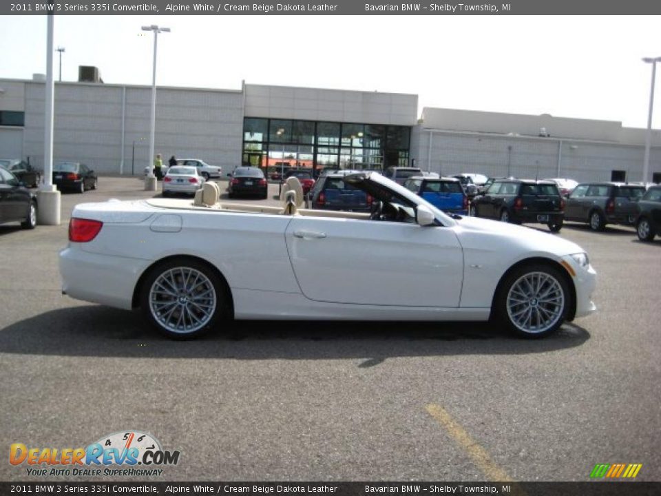 2011 BMW 3 Series 335i Convertible Alpine White / Cream Beige Dakota Leather Photo #6