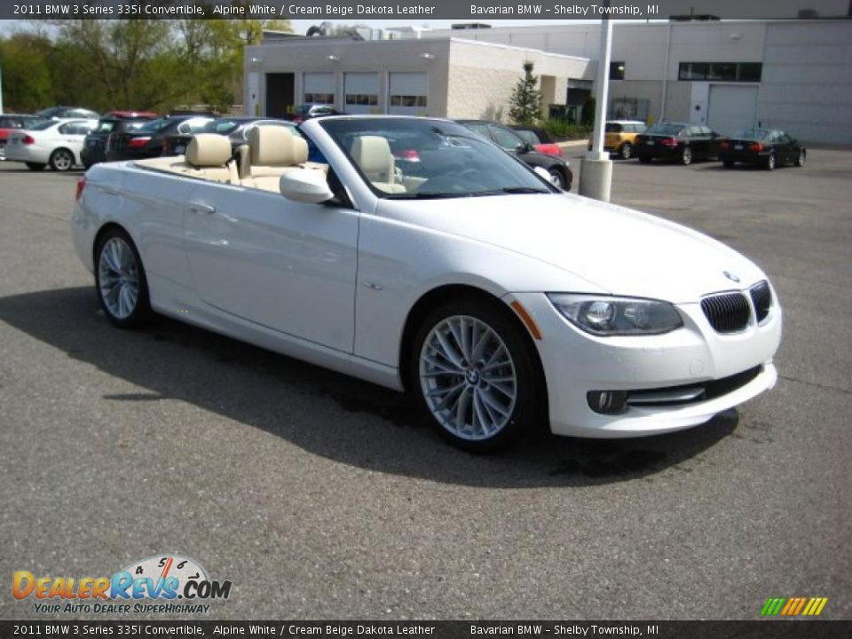 2011 BMW 3 Series 335i Convertible Alpine White / Cream Beige Dakota Leather Photo #7