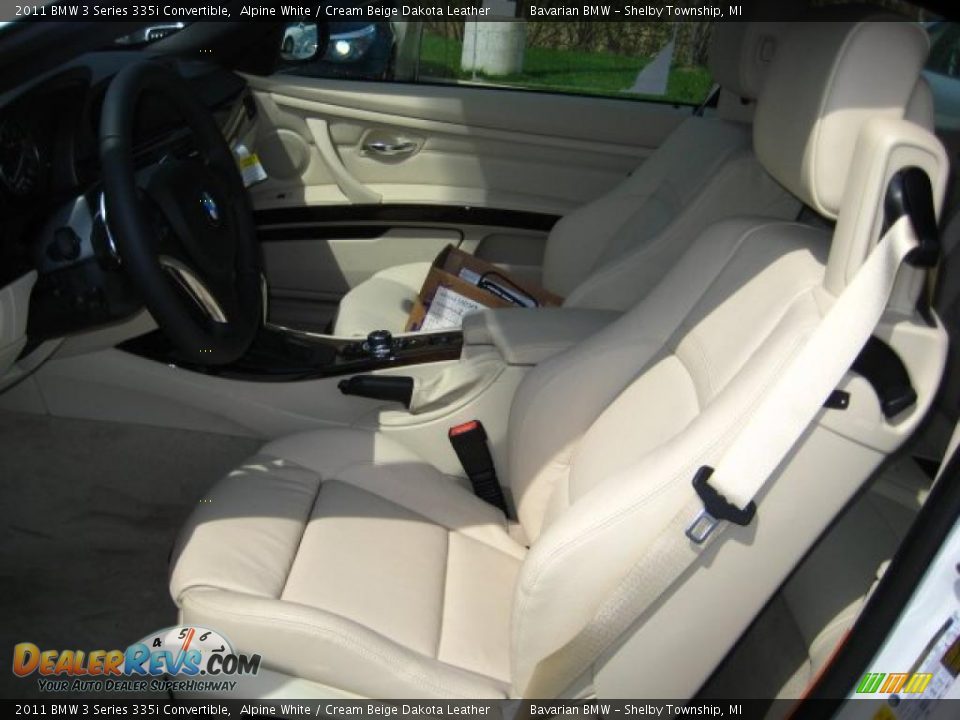 2011 BMW 3 Series 335i Convertible Alpine White / Cream Beige Dakota Leather Photo #11