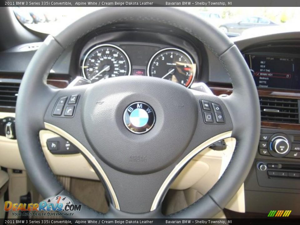 2011 BMW 3 Series 335i Convertible Steering Wheel Photo #17