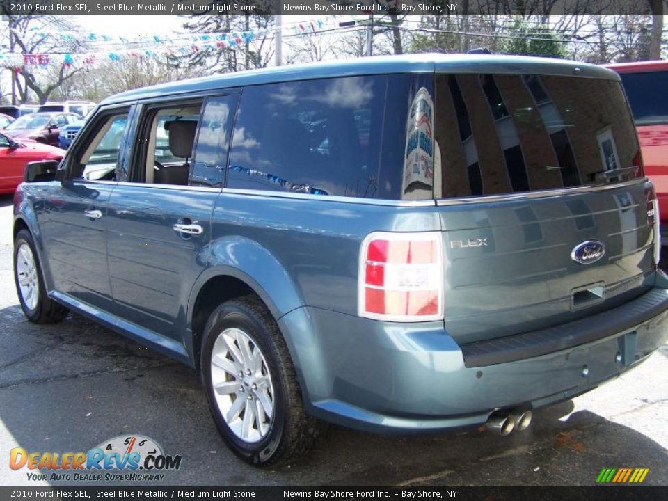 2010 Ford Flex SEL Steel Blue Metallic / Medium Light Stone Photo #4