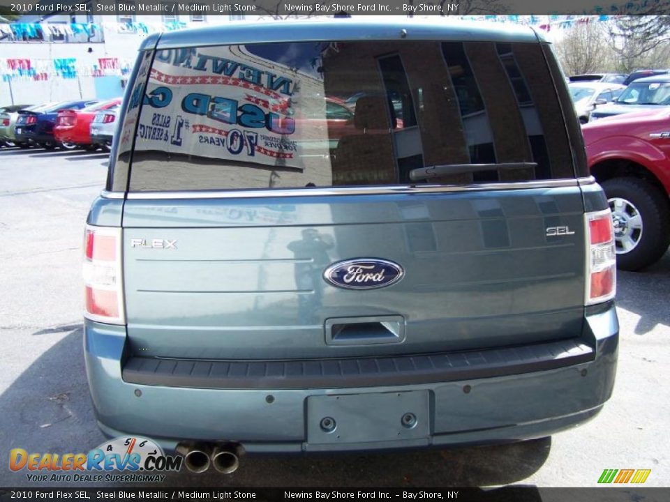 2010 Ford Flex SEL Steel Blue Metallic / Medium Light Stone Photo #5