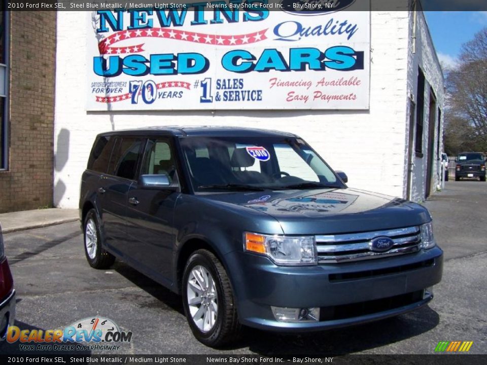 2010 Ford Flex SEL Steel Blue Metallic / Medium Light Stone Photo #7