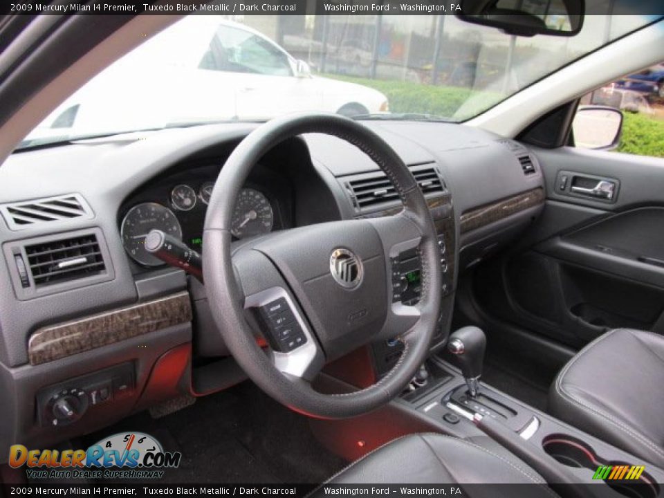 Dark Charcoal Interior 2009 Mercury Milan I4 Premier Photo 6