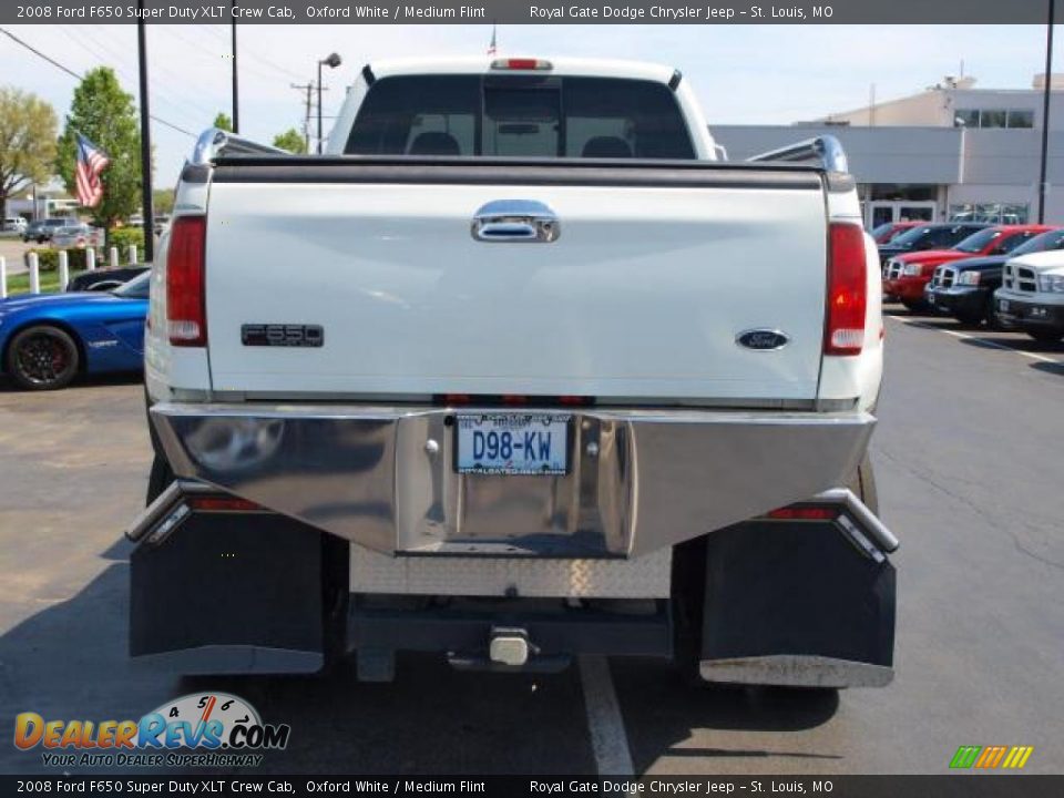 2008 Ford F650 Super Duty XLT Crew Cab Oxford White / Medium Flint Photo #6