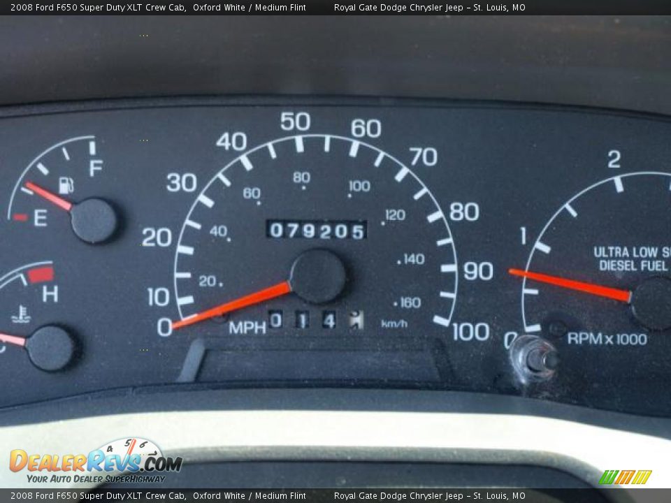 2008 Ford F650 Super Duty XLT Crew Cab Oxford White / Medium Flint Photo #14