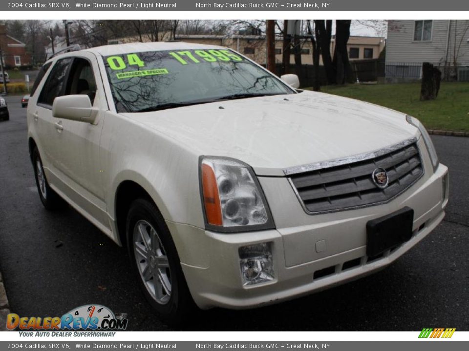 2004 Cadillac SRX V6 White Diamond Pearl / Light Neutral Photo #7