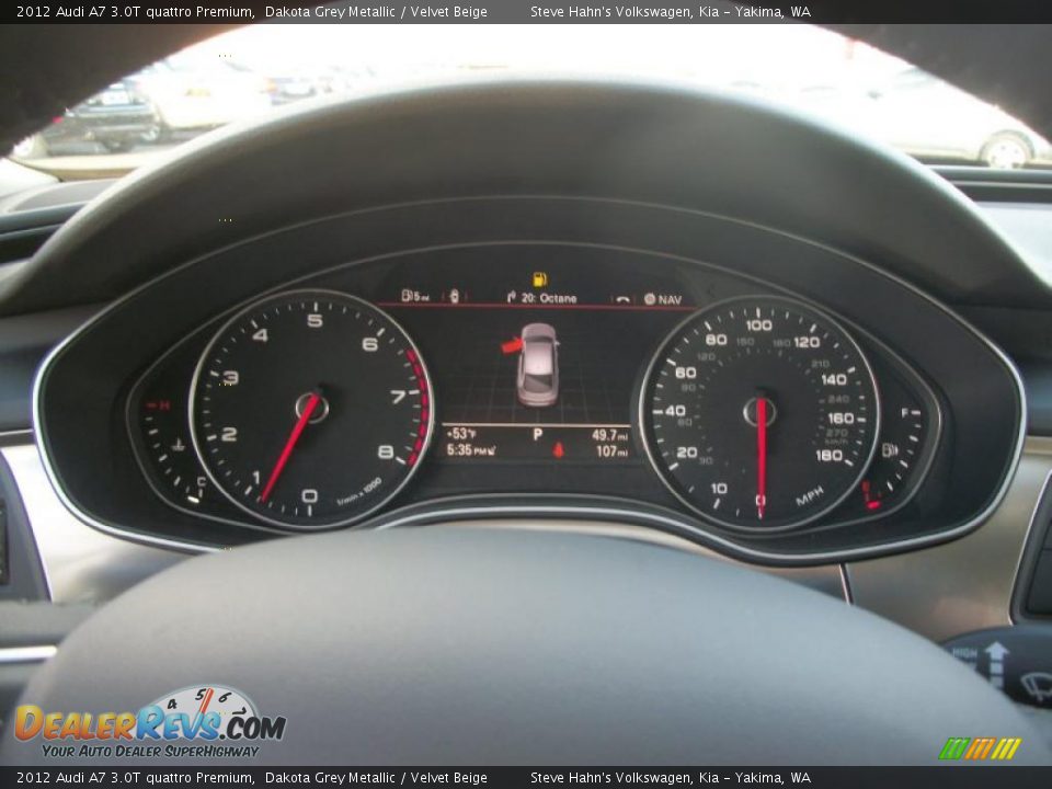 2012 Audi A7 3.0T quattro Premium Gauges Photo #4