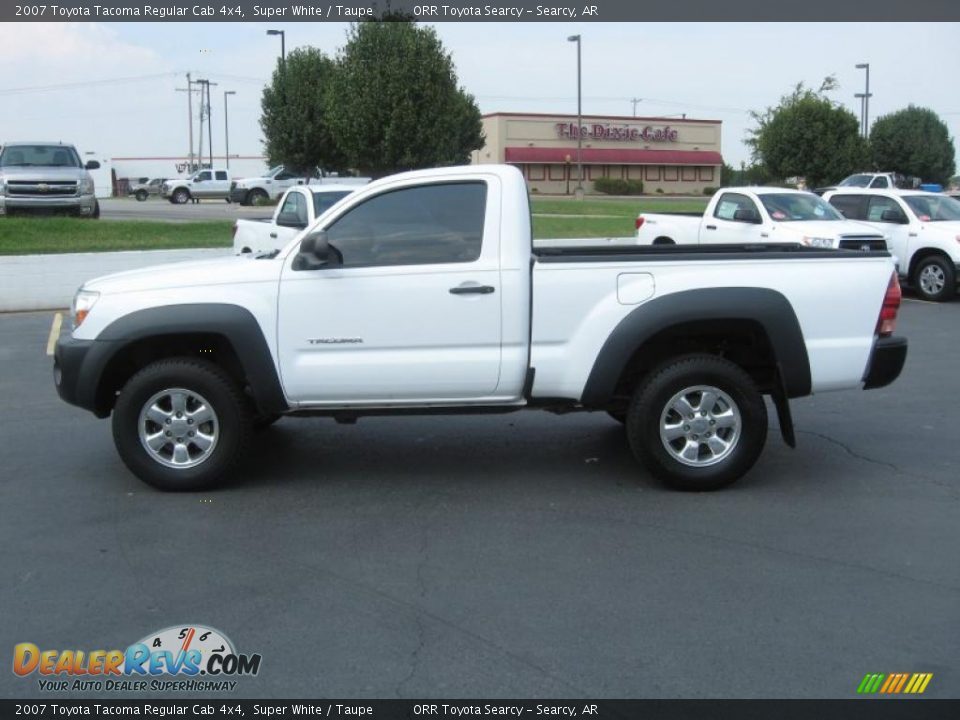 Super White 2007 Toyota Tacoma Regular Cab 4x4 Photo #4