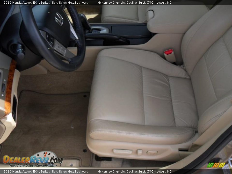 2010 Honda Accord EX-L Sedan Bold Beige Metallic / Ivory Photo #7