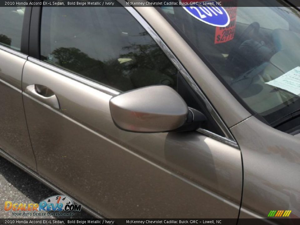 2010 Honda Accord EX-L Sedan Bold Beige Metallic / Ivory Photo #23