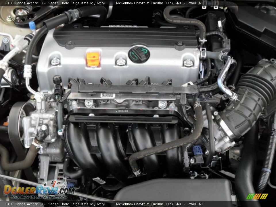 2010 Honda Accord EX-L Sedan Bold Beige Metallic / Ivory Photo #25