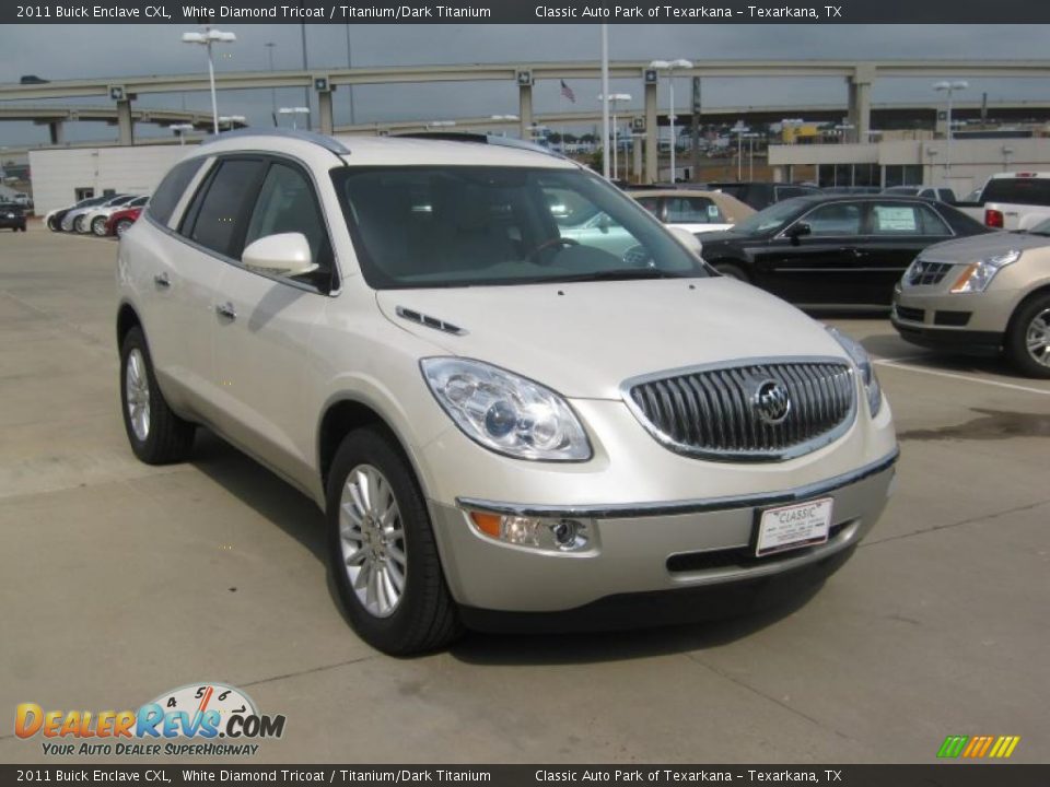 2011 Buick Enclave CXL White Diamond Tricoat / Titanium/Dark Titanium Photo #7