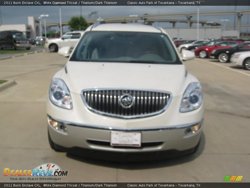2011 Buick Enclave CXL White Diamond Tricoat / Titanium/Dark Titanium Photo #8