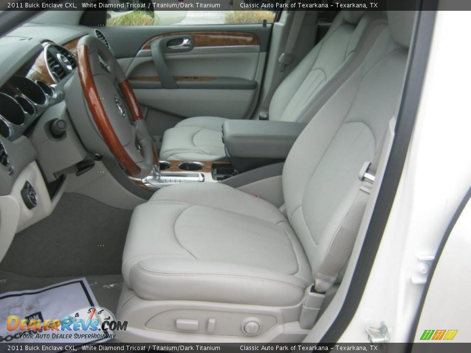 2011 Buick Enclave CXL White Diamond Tricoat / Titanium/Dark Titanium Photo #13