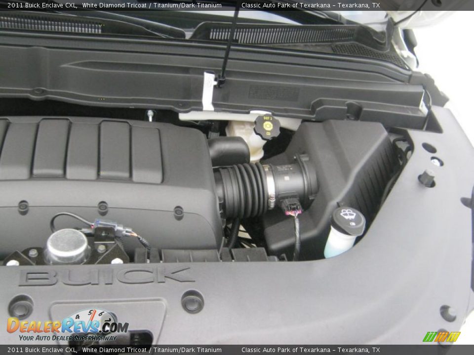 2011 Buick Enclave CXL White Diamond Tricoat / Titanium/Dark Titanium Photo #25