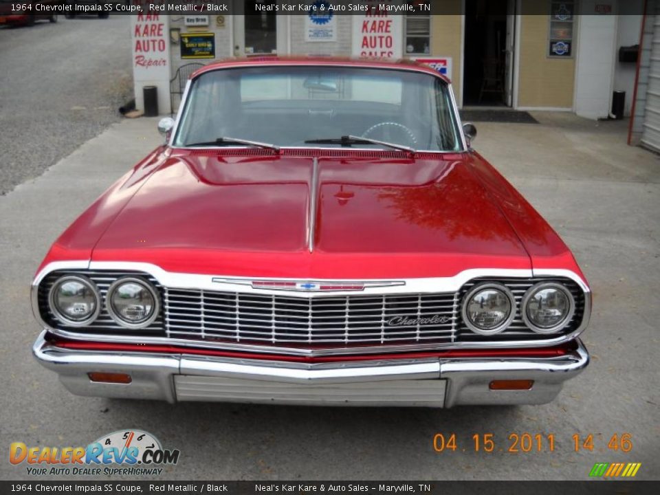 1964 Chevrolet Impala SS Coupe Red Metallic / Black Photo #3