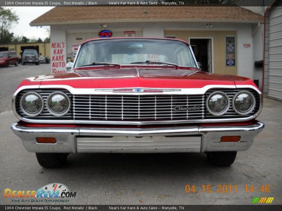 1964 Chevrolet Impala SS Coupe Red Metallic / Black Photo #4