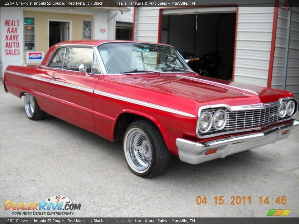 1964 Chevrolet Impala SS Coupe Red Metallic / Black Photo #5