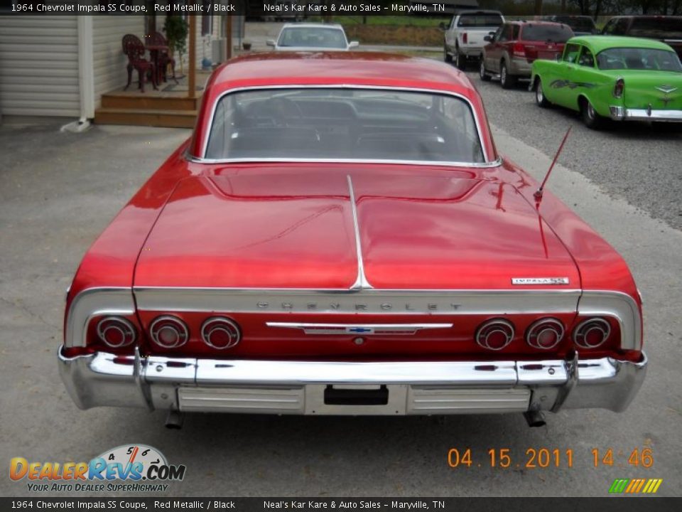 1964 Chevrolet Impala SS Coupe Red Metallic / Black Photo #7
