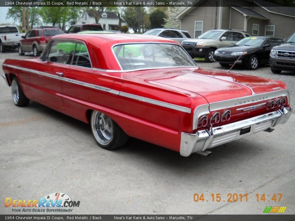 Red Metallic 1964 Chevrolet Impala SS Coupe Photo #9