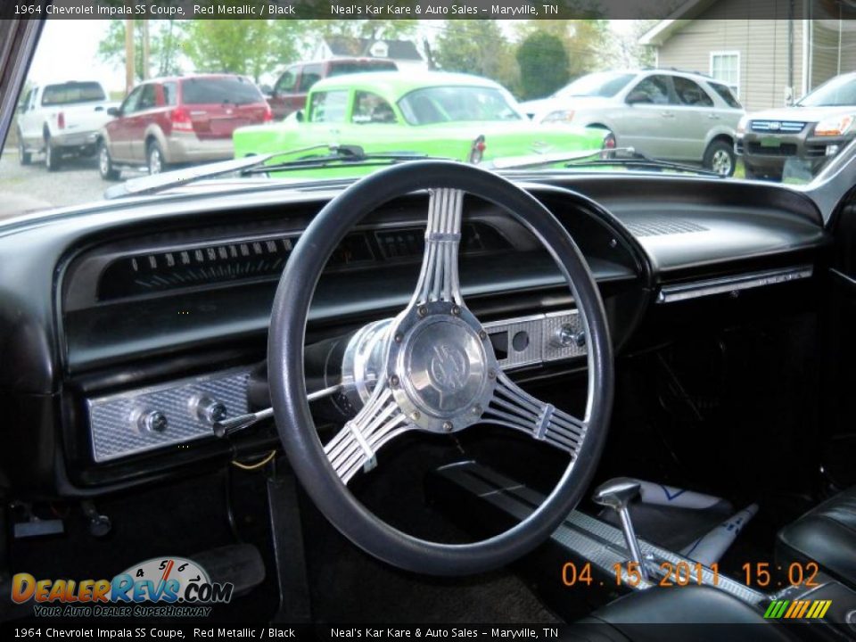 1964 Chevrolet Impala SS Coupe Red Metallic / Black Photo #16
