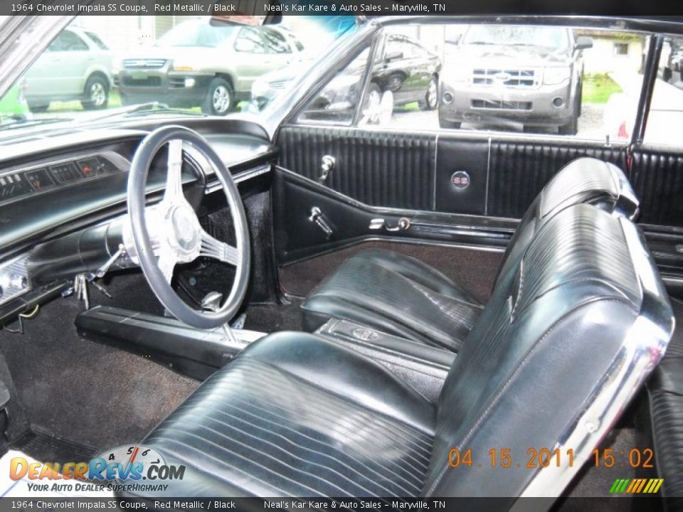 Black Interior - 1964 Chevrolet Impala SS Coupe Photo #17
