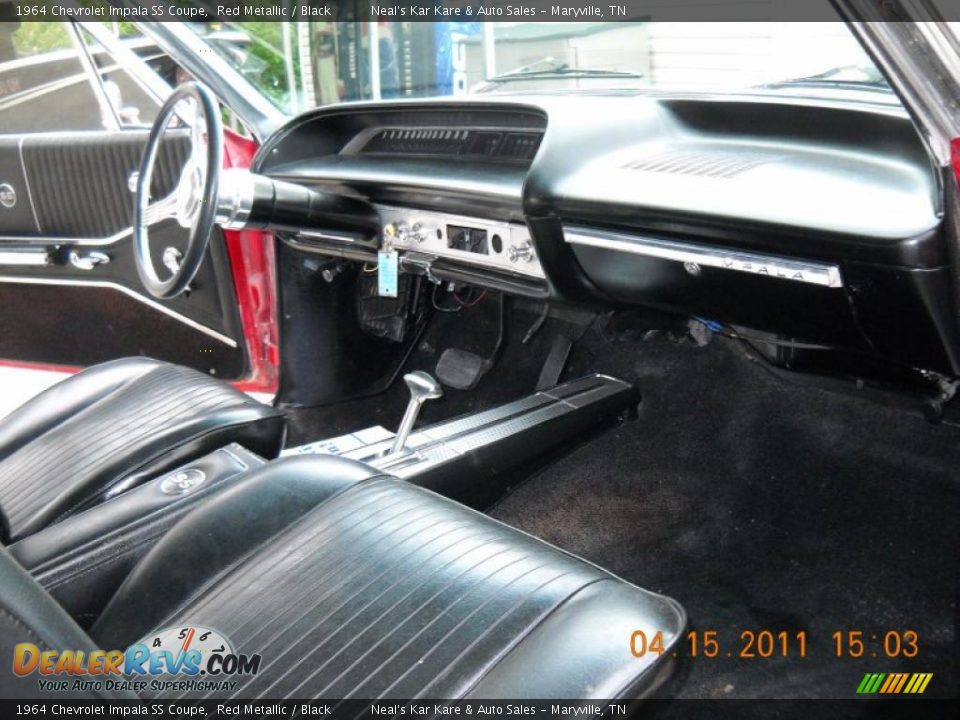 Black Interior - 1964 Chevrolet Impala SS Coupe Photo #22
