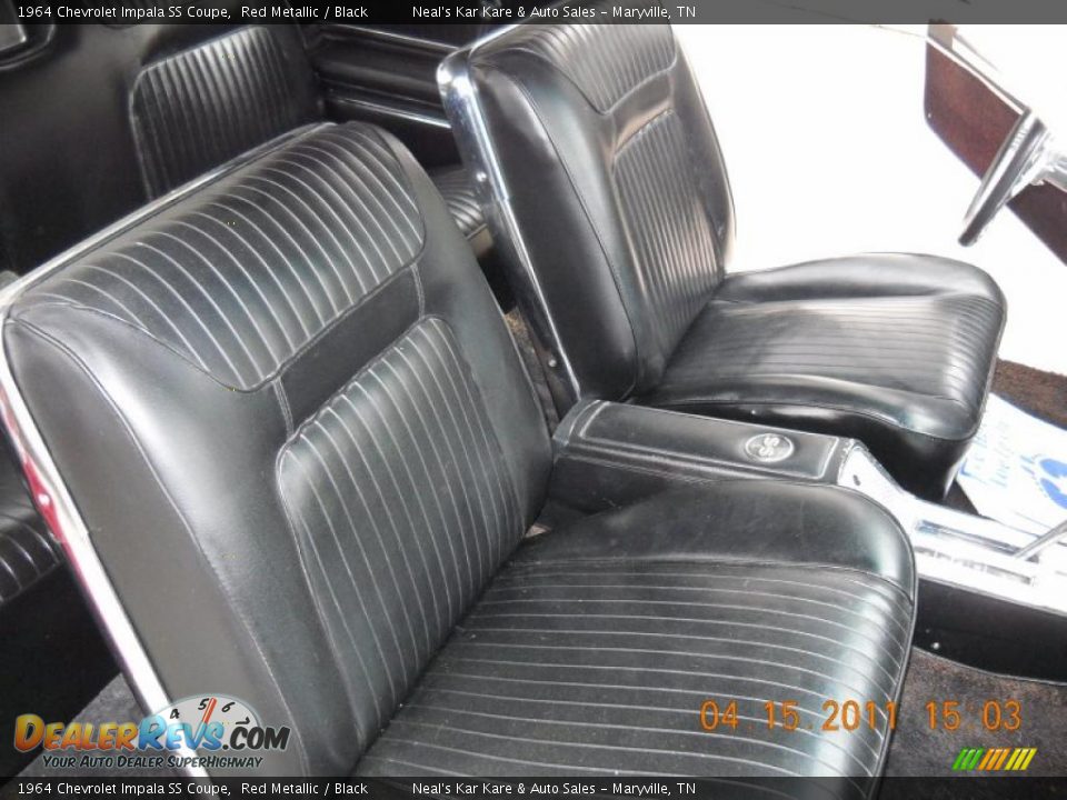 Black Interior - 1964 Chevrolet Impala SS Coupe Photo #23