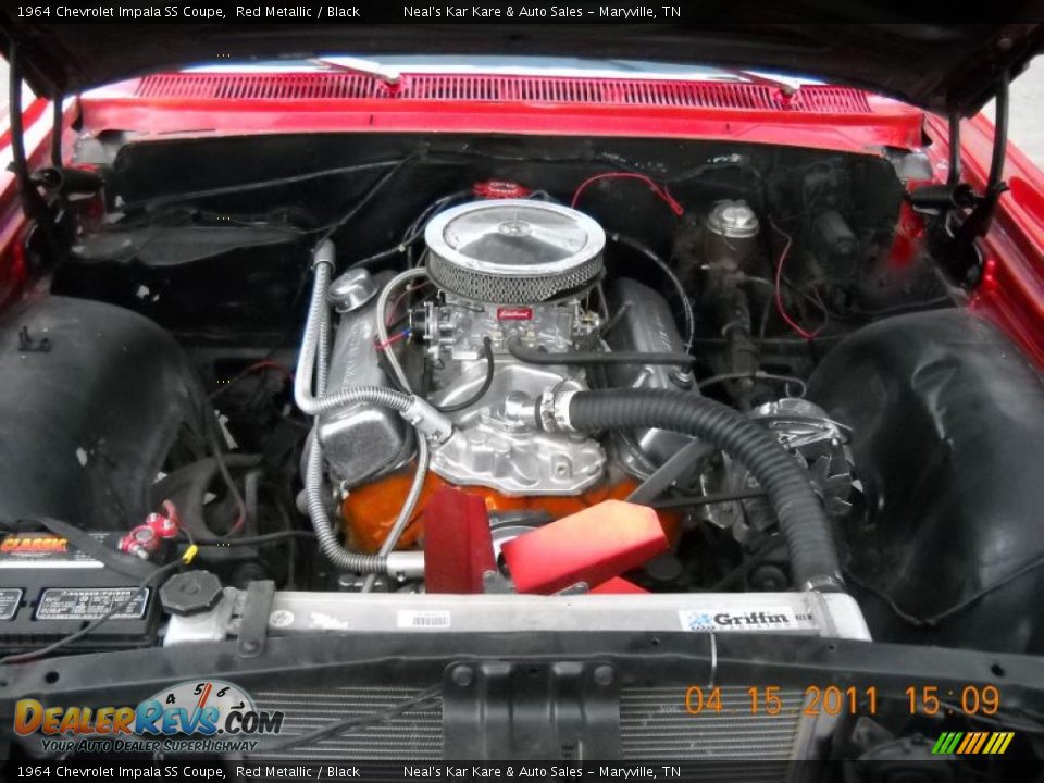1964 Chevrolet Impala SS Coupe Red Metallic / Black Photo #34