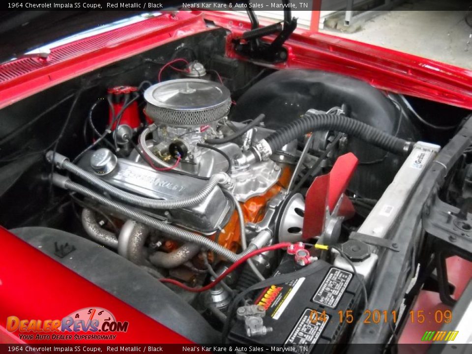 1964 Chevrolet Impala SS Coupe Red Metallic / Black Photo #35