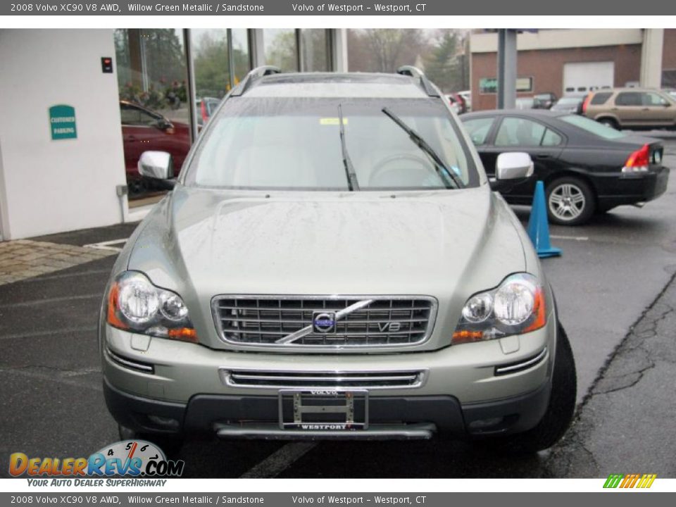 2008 Volvo XC90 V8 AWD Willow Green Metallic / Sandstone Photo #2