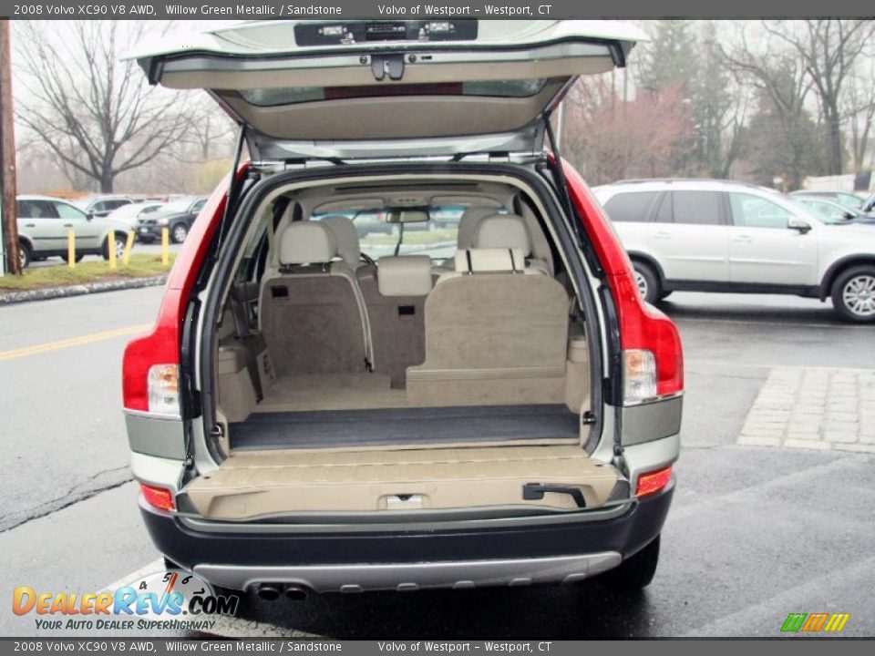 2008 Volvo XC90 V8 AWD Willow Green Metallic / Sandstone Photo #8
