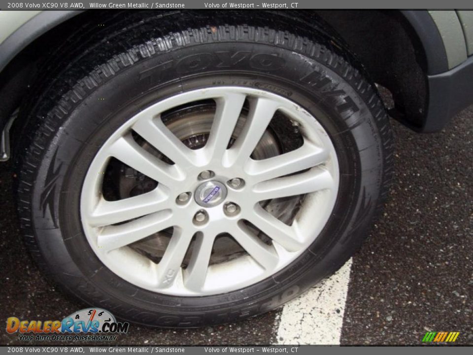 2008 Volvo XC90 V8 AWD Willow Green Metallic / Sandstone Photo #14