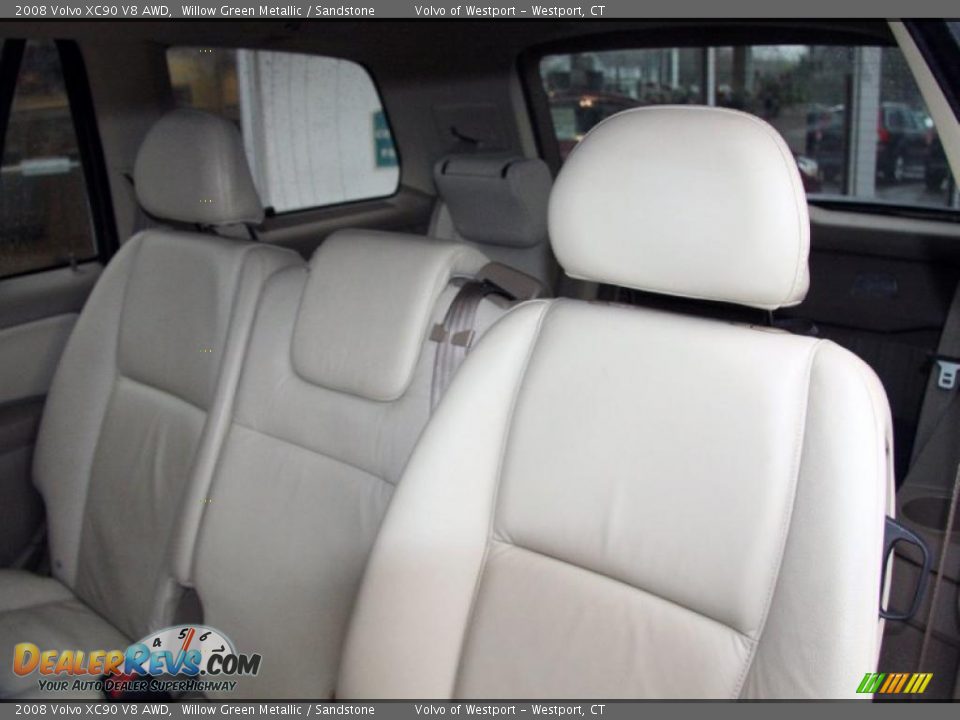 2008 Volvo XC90 V8 AWD Willow Green Metallic / Sandstone Photo #15