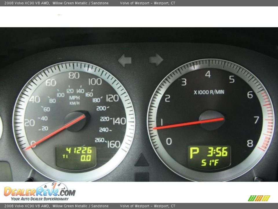 2008 Volvo XC90 V8 AWD Gauges Photo #18