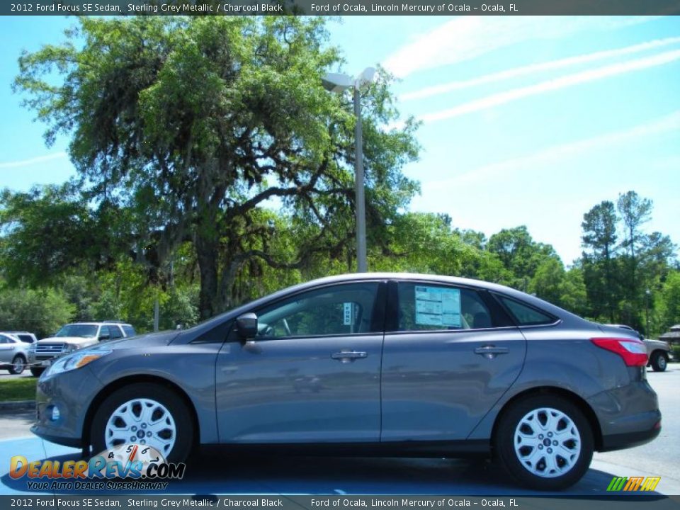 2012 Ford Focus SE Sedan Sterling Grey Metallic / Charcoal Black Photo #2